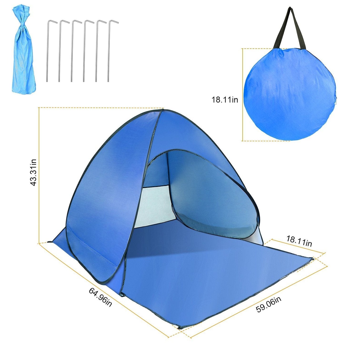 Skorter | Pop Up Beach Tent Sunshade Hide