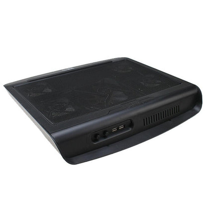 Skorter | Portable 5 Fan Cooling Pad LED Light Radiator