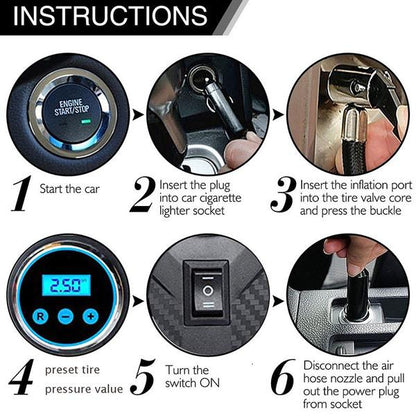 Skorter | Portable Air Compressor Pump Tire Inflator