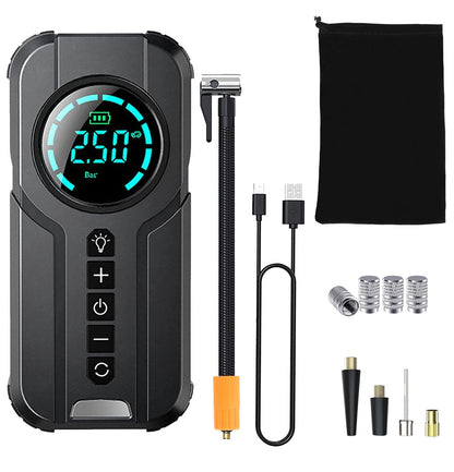 Skorter | Portable car compressor wireless electric air pump 150 PSI with LED light