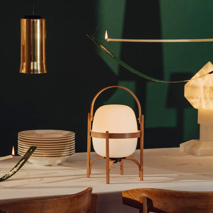 Portable Lantern Glass Table Lamp - SKØRTER
