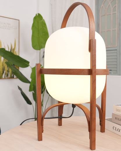 Portable Lantern Glass Table Lamp - SKØRTER