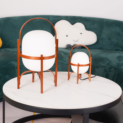 Portable Lantern Glass Table Lamp - SKØRTER