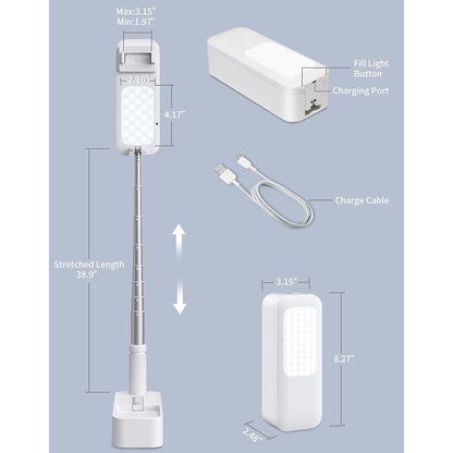 Skorter | Portable Phone Holder with Dimmable LED Light