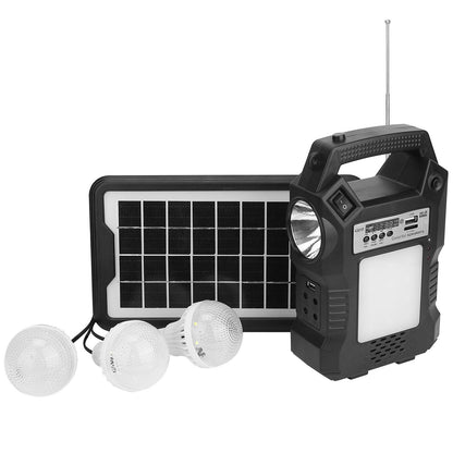 Skorter | Portable solar station with flashlight and 3 light bulbs