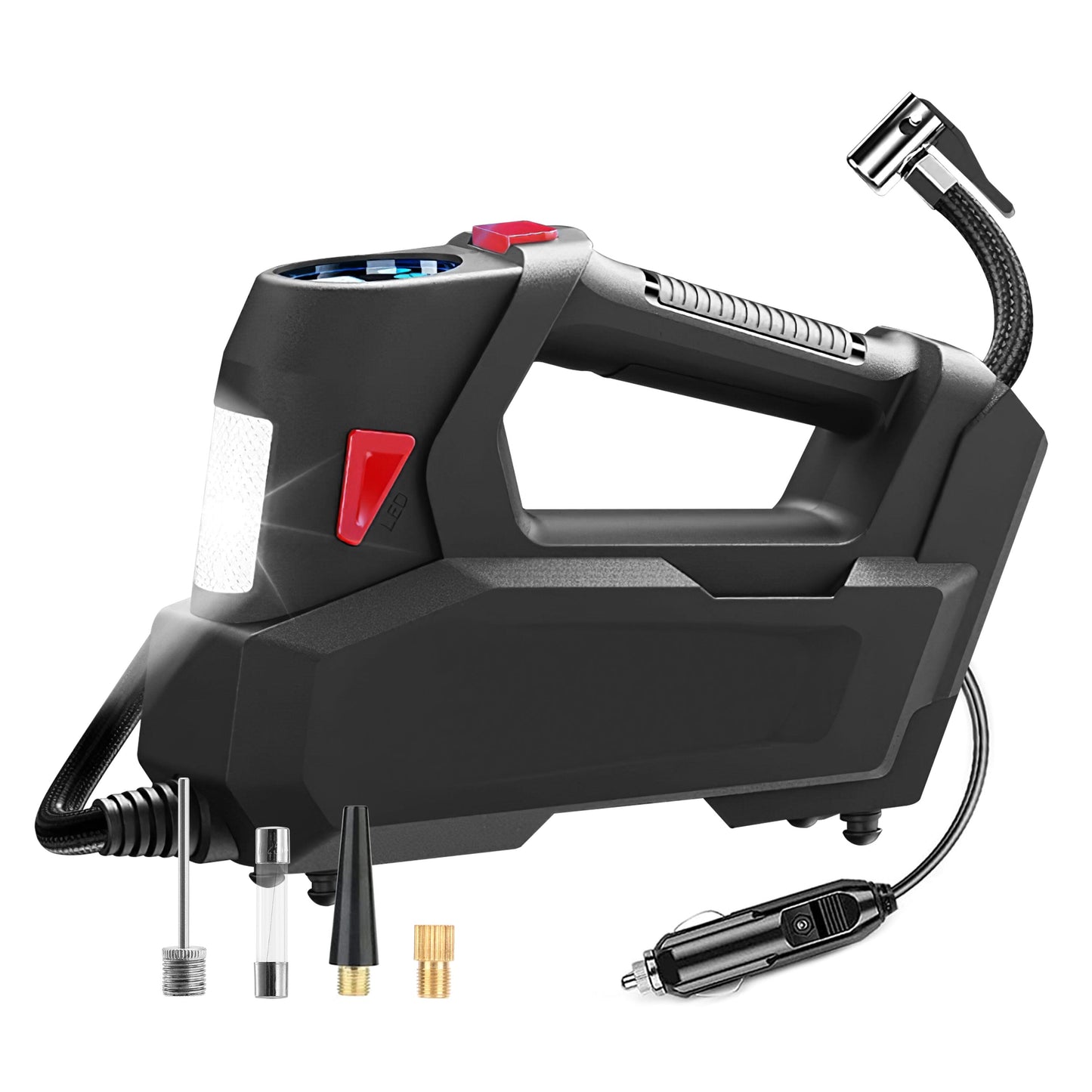 Skorter | Portable Tire Pump 120 PSI Max 90W Powered Tire Pump with Digital Screen LED