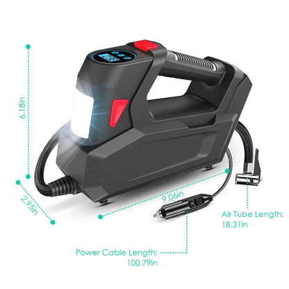 Skorter | Portable Tire Pump 120 PSI Max 90W Powered Tire Pump with Digital Screen LED
