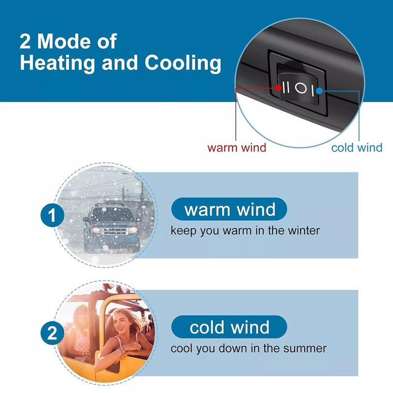 Skorter | 12V Portable Car Heater with 360° Rotatable Base