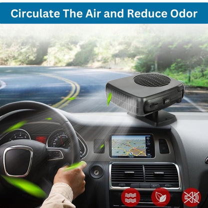 Skorter | 12V Portable Car Heater with 360° Rotatable Base