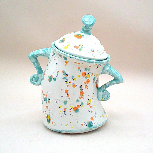 Skorter in ceramic fantasy with lid
