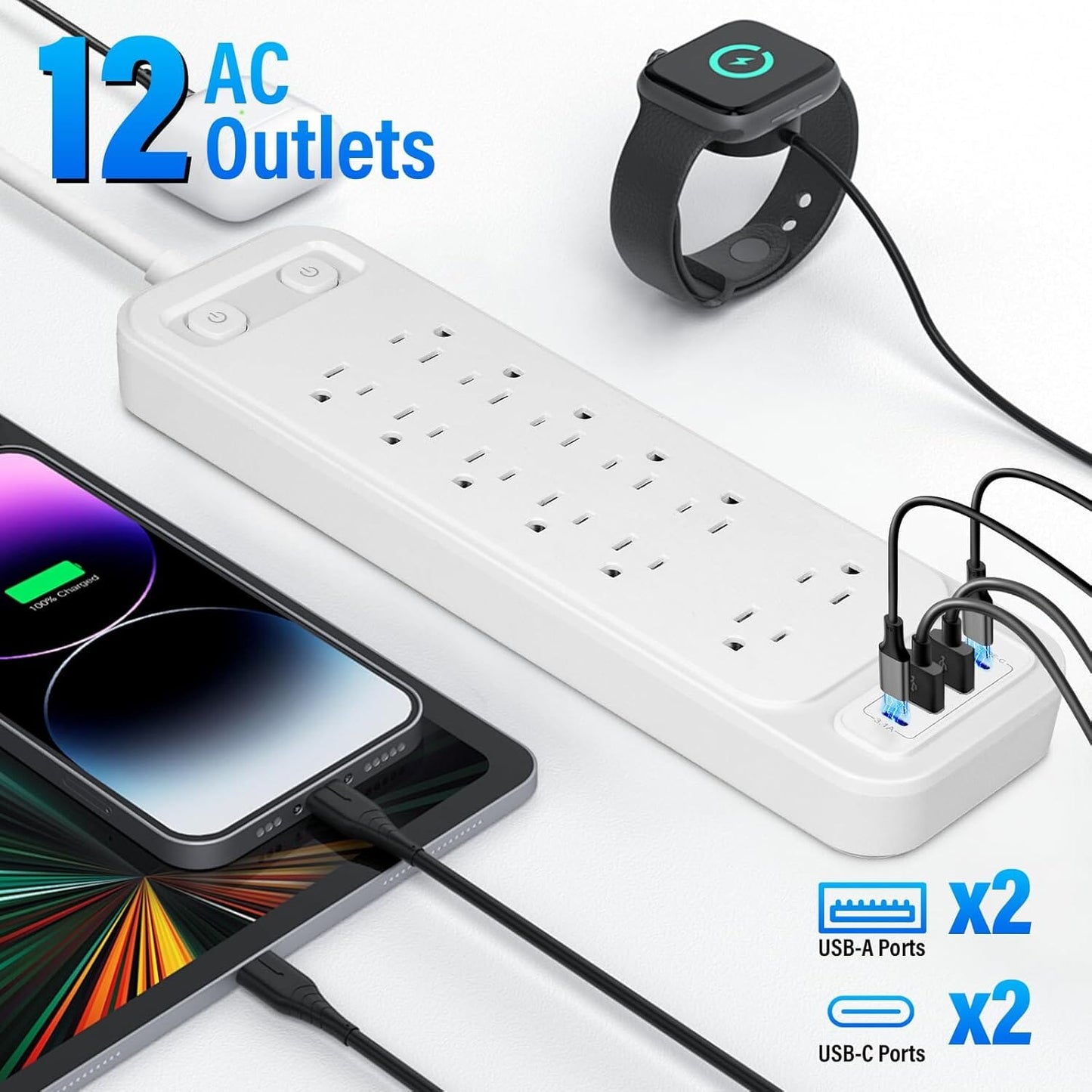 Skorter | Power track with surge protection for extension cable