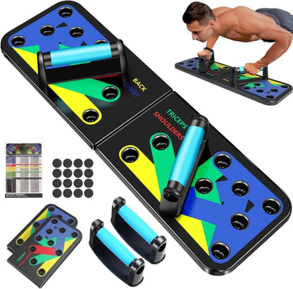 Skorter | Powerflex Push-Up Training Board – Color-Coded Chest, Shoulder & Triceps Workout – Durable & Portable Design – All Fitness Levels