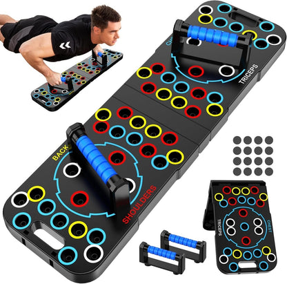 Skorter | Powerflex Push-Up Training Board – Color-Coded Chest, Shoulder & Triceps Workout – Durable & Portable Design – All Fitness Levels