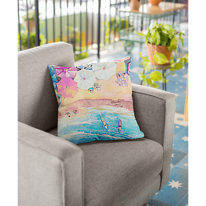 Skorter | Day at the Beach Square Pillow - 4 Sizes