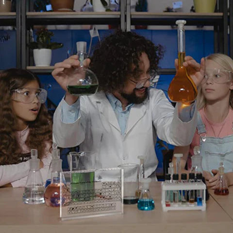 Skorter | Crystal Clear Periodic Table Display | Educational Acrylic Decor for Home, Classroom & Science Enthusiasts