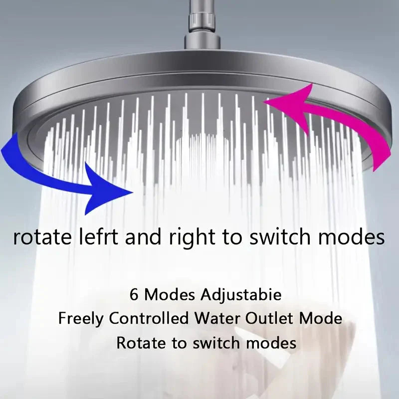 Skorter | Premium High Pressure Shower Head - Top Spray, Wide Coverage, Lotus Design