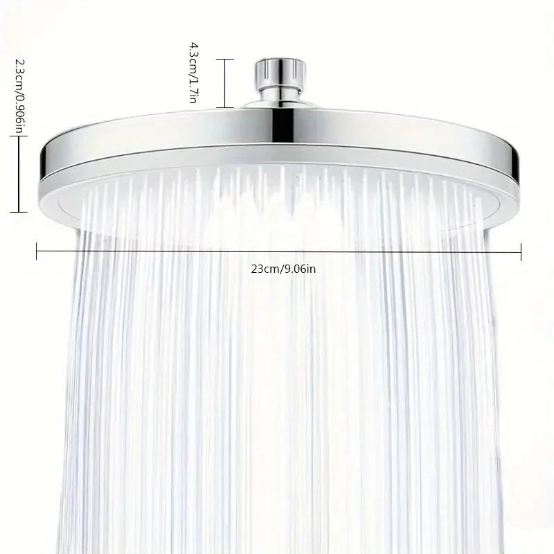 Skorter | Premium High Pressure Shower Head - Top Spray, Wide Coverage, Lotus Design
