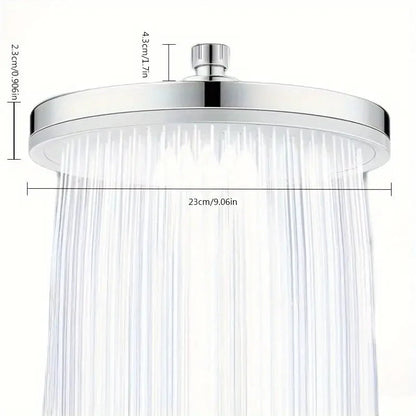 Skorter | Premium High Pressure Shower Head - Top Spray, Wide Coverage, Lotus Design