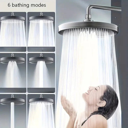 Skorter | Premium High Pressure Shower Head - Top Spray, Wide Coverage, Lotus Design