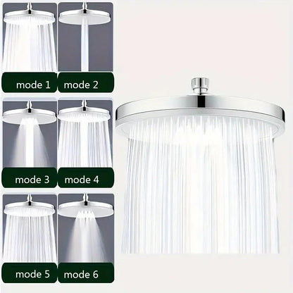 Skorter | Premium High Pressure Shower Head - Top Spray, Wide Coverage, Lotus Design