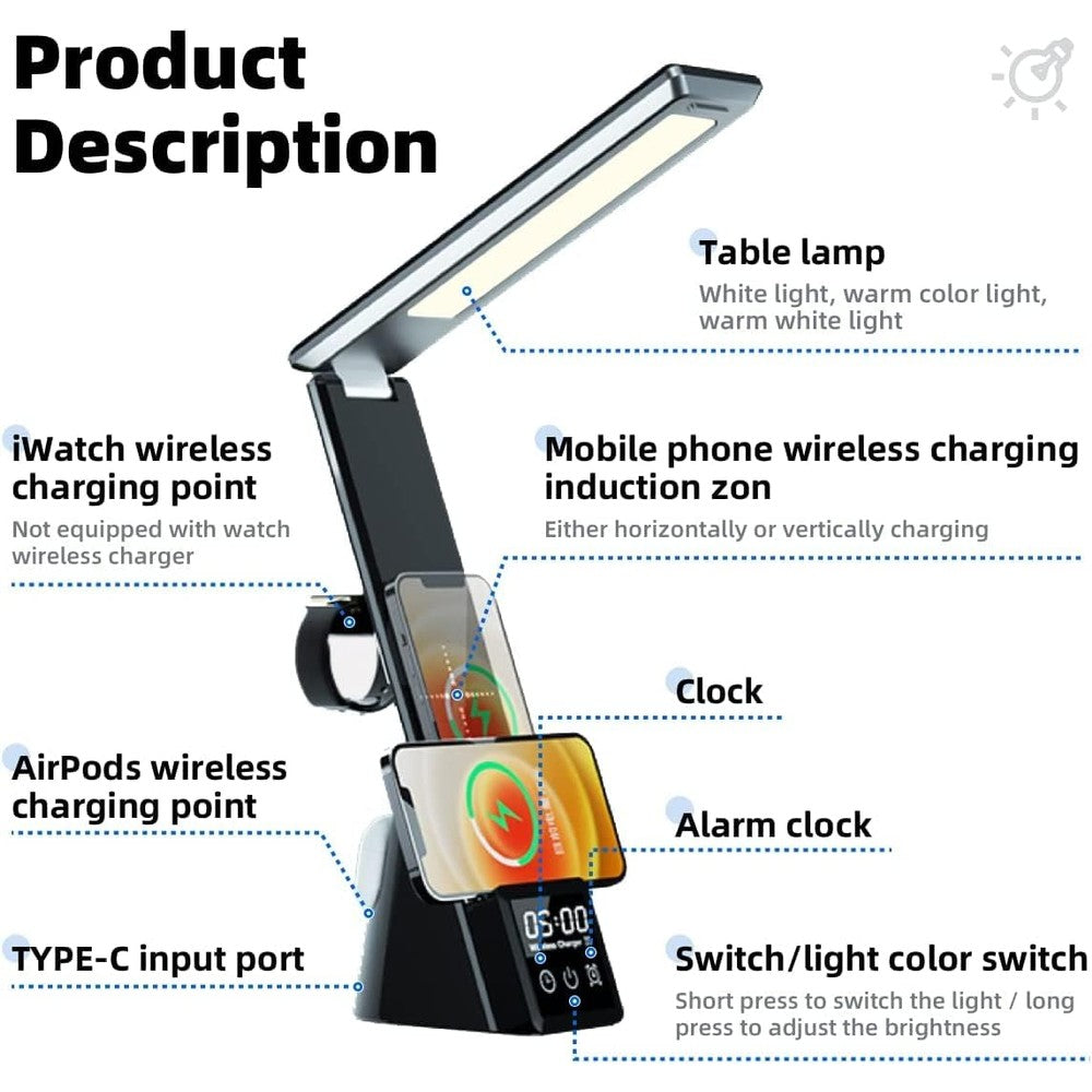 Skorter | LED Desk Lamp with Wireless Charger