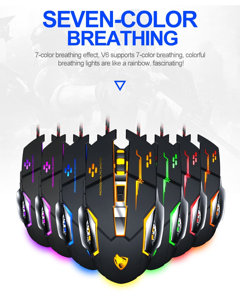 Skorter | 8D  3200DPI Adjustable Wired Optical LED Gaming Mouse
