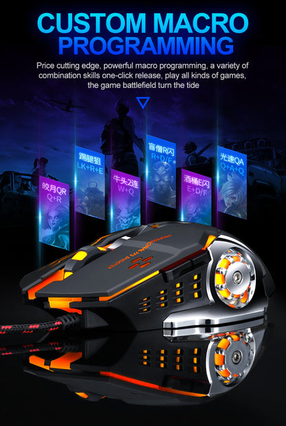 Skorter | 8D  3200DPI Adjustable Wired Optical LED Gaming Mouse