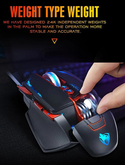 Skorter | V9 8 Buttons DPI Adjustable LED PRO Gaming Mouse