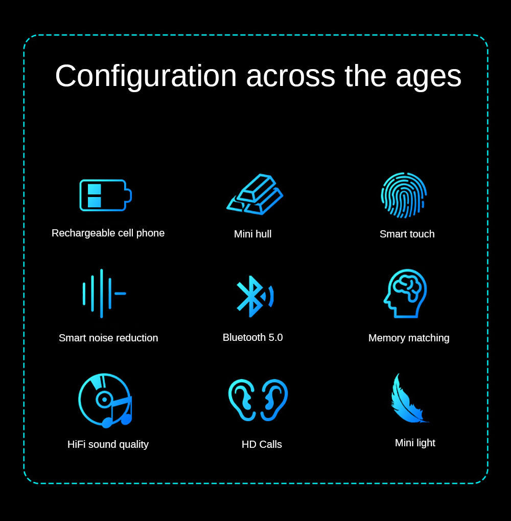 Skorter | Bluetooth 5.0 Wireless Waterproof Stereo Earbuds with 2200mah Power Bank