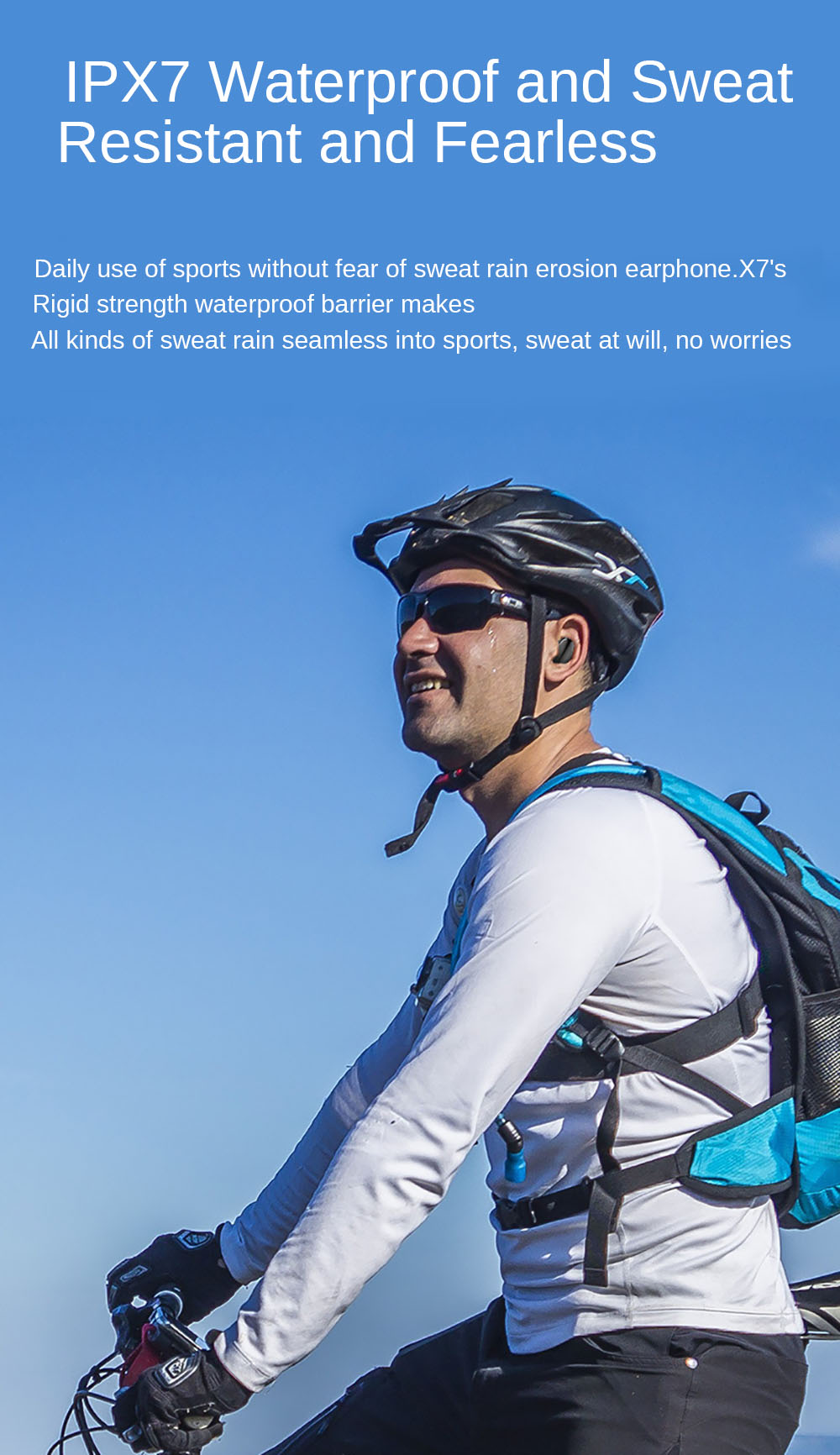 Skorter | Bluetooth 5.0 Wireless Waterproof Stereo Earbuds with 2200mah Power Bank