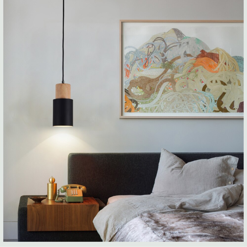 Skorter | Designer Nordic Wood Base Pendant Lamp