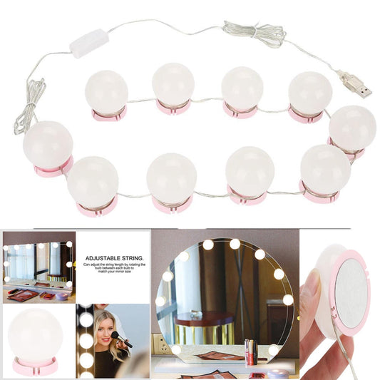 Skorter | Table LED Adjustable Brightness Lights 10 Light Bulbs Set
