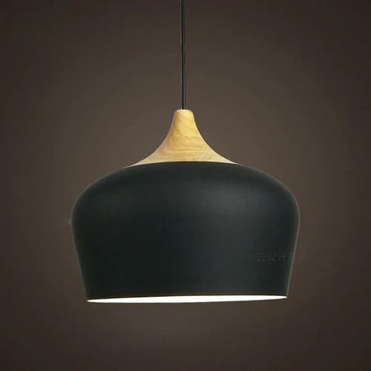 Skorter | Pendant lights made of metal and wood in delicate pastel shades