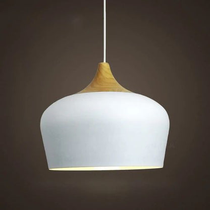 Skorter | Pendant lights made of metal and wood in delicate pastel shades