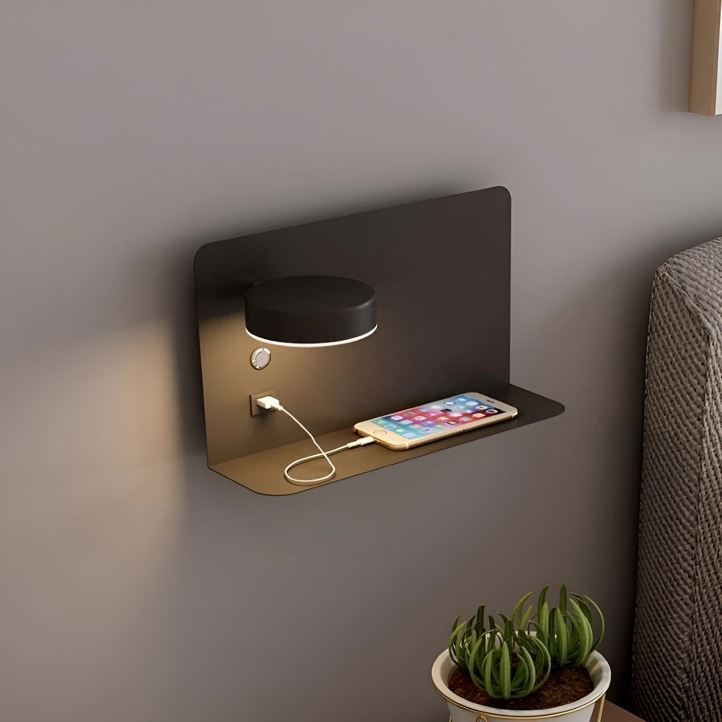 Skorter | Wall lamp – Rechargeable elegance with USB LED lighting for a luxurious atmosphere