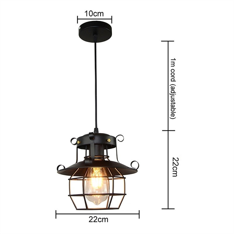 Skorter | Retro Antique Industrial Loft Ceiling Lamp