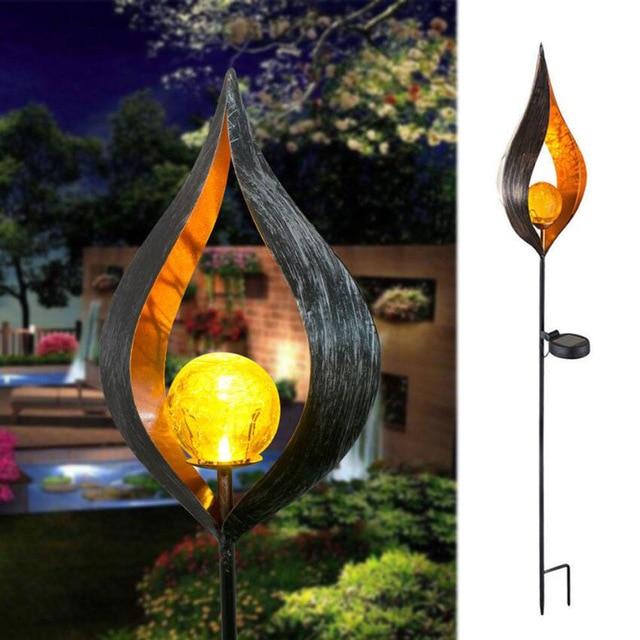 Skorter | IgnisLuxe LED Garden Light with Artificial Flame Look | Solar Powered | Atmospheric Outdoor Lighting | Decor for Garden & Terrace
