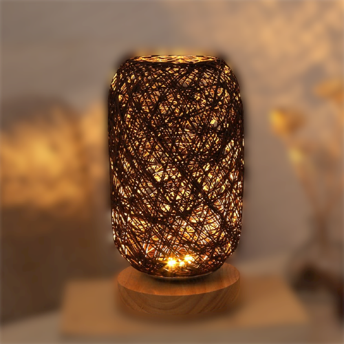Skorter | Table lamp made of rattan wood