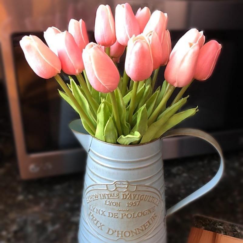 Skorter | 10-piece Faux-Tulip Artificial Flowers