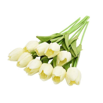 Skorter | 10-piece Faux-Tulip Artificial Flowers
