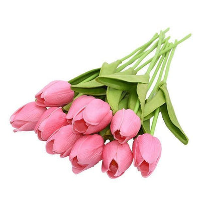 Skorter | 10-piece Faux-Tulip Artificial Flowers