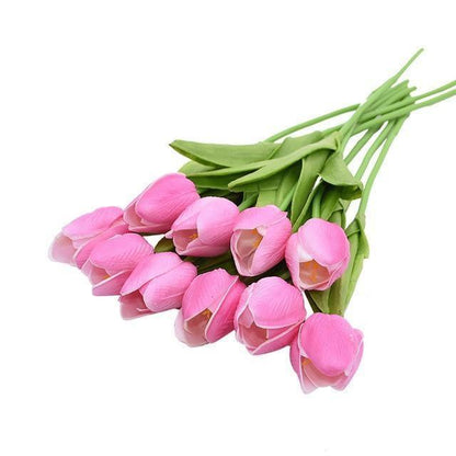 Skorter | 10-piece Faux-Tulip Artificial Flowers