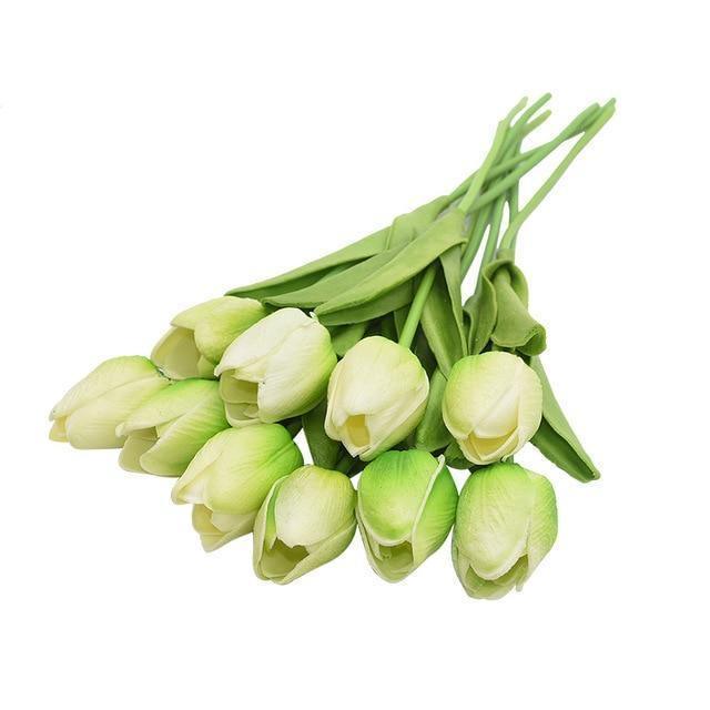Skorter | 10-piece Faux-Tulip Artificial Flowers