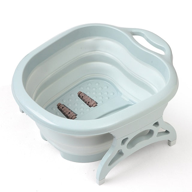 Skorter | Collapsible Foot Bath Foaming Massage Plastic Bucket Pool Reduce Pressure