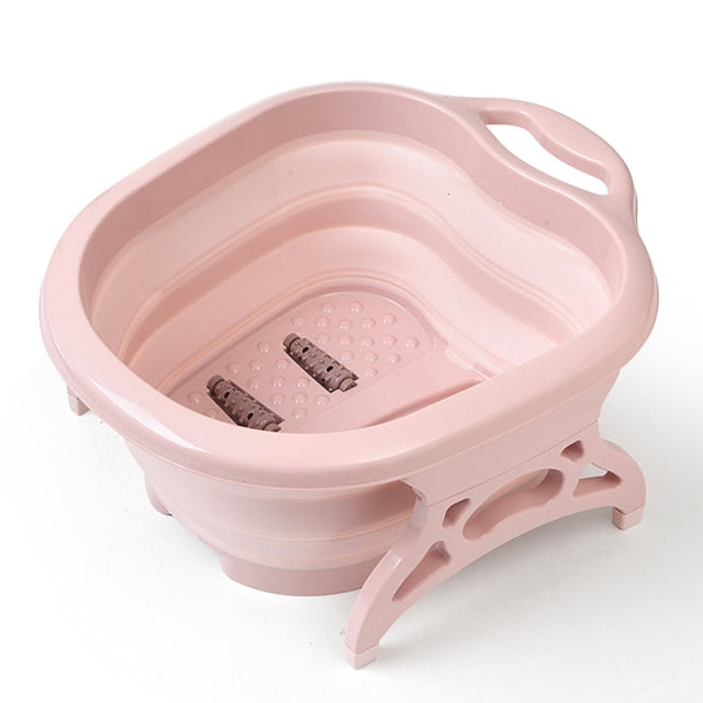 Skorter | Collapsible Foot Bath Foaming Massage Plastic Bucket Pool Reduce Pressure