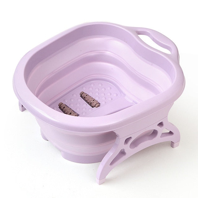Skorter | Collapsible Foot Bath Foaming Massage Plastic Bucket Pool Reduce Pressure