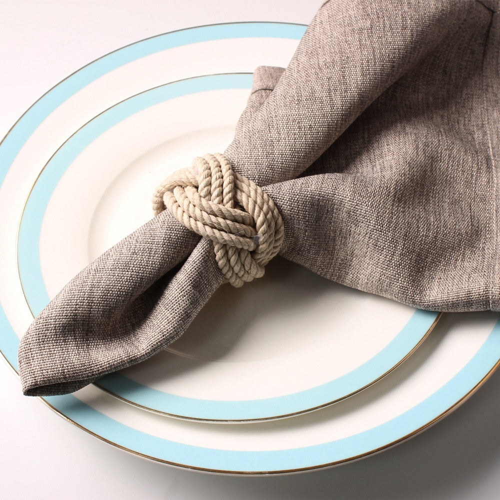 Skorter | Braided Jute Napkin Ring - Set of 10