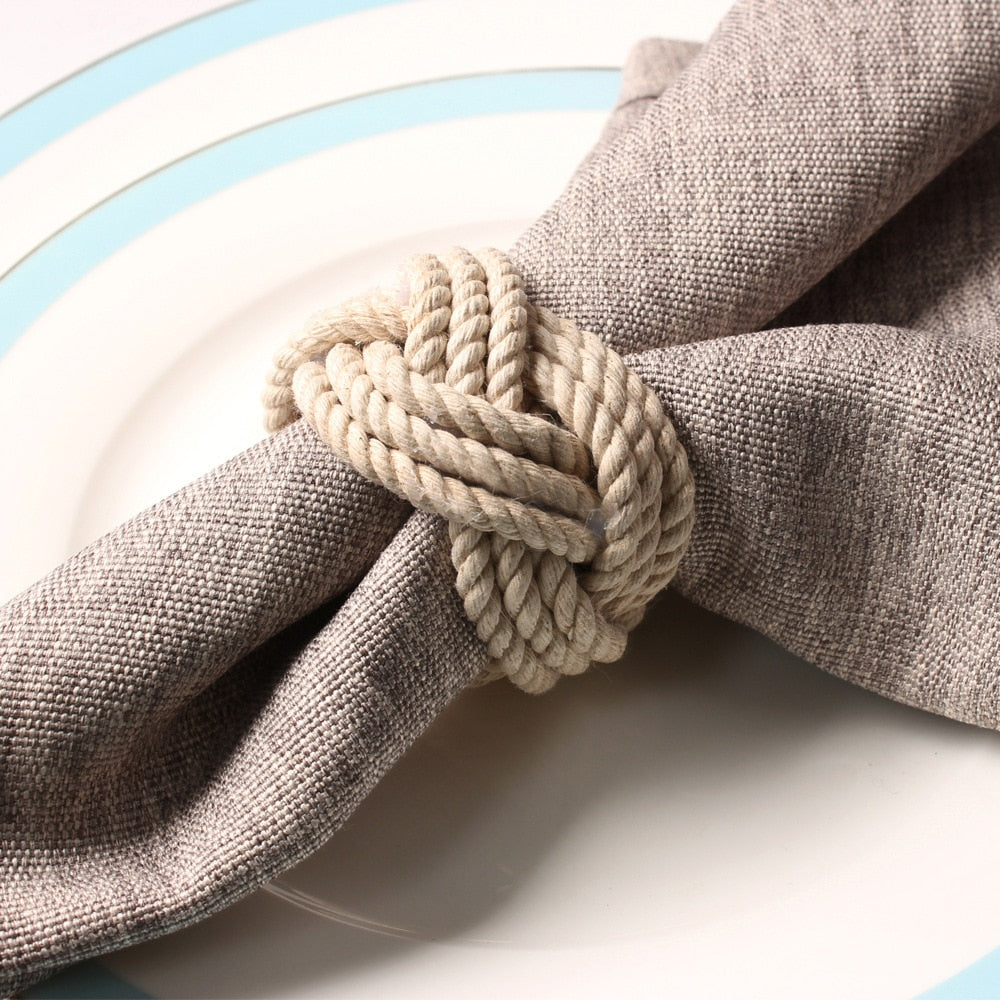 Skorter | Braided Jute Napkin Ring - Set of 10
