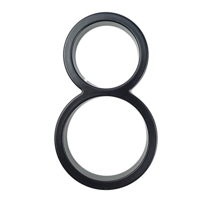 Skorter | Royelux Modern House Numbers - Stainless Zinc Alloy, Black Finish, 5" High