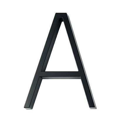Skorter | Royelux Modern House Numbers - Stainless Zinc Alloy, Black Finish, 5" High